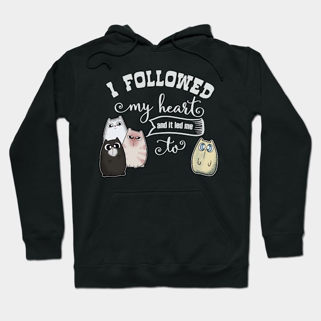 Followed my Heart lead me to Cute Cat Hoodie by Wanderer Bat